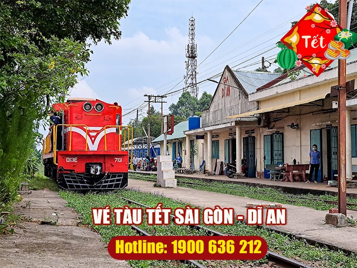 Vé tàu Tết Sài Gòn Dĩ An