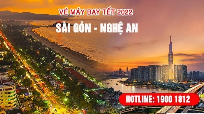 Vé máy bay Tết Sài Gòn Vinh 2022