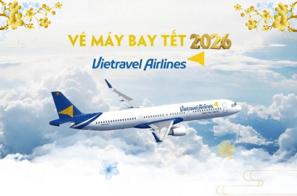 Vé máy bay Tết 2026 Vietravel Airlines