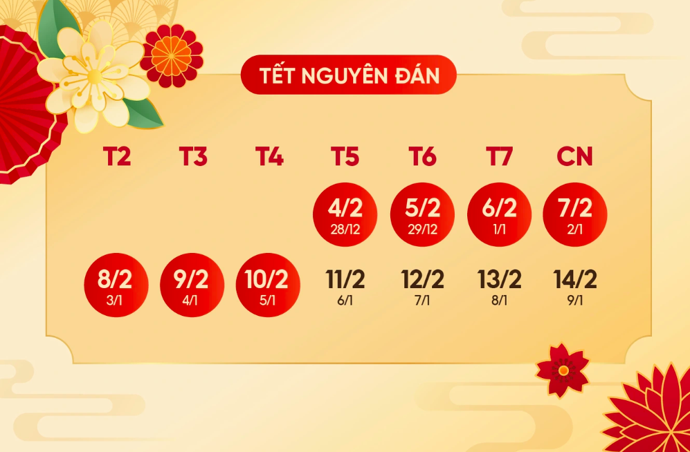 Lịch nghỉ Tết và tư vấn mua vé máy bay Tết qua đại lý hay mua trực tiếp hãng